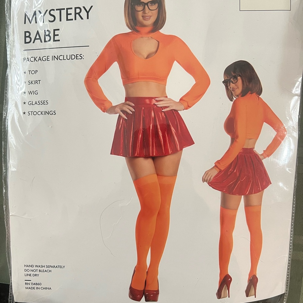 Orange and Red Mystery Babe Costume Set